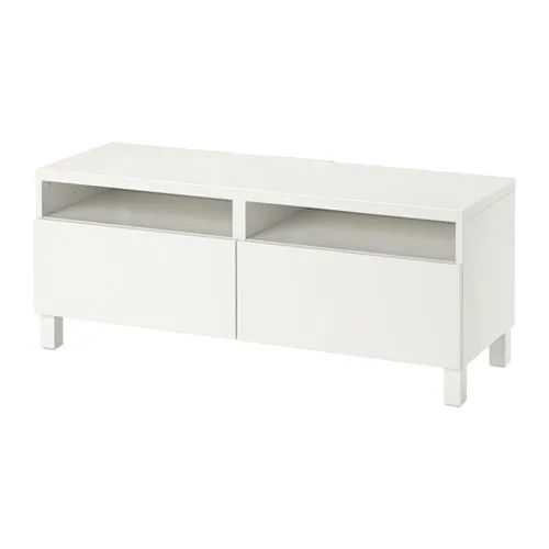 BESTÅ - 電視櫃附抽屜, 白色/Lappviken/Stubbarp 白色, 120x42x48 公分 | IKEA 線上購物 - PE553091_S4