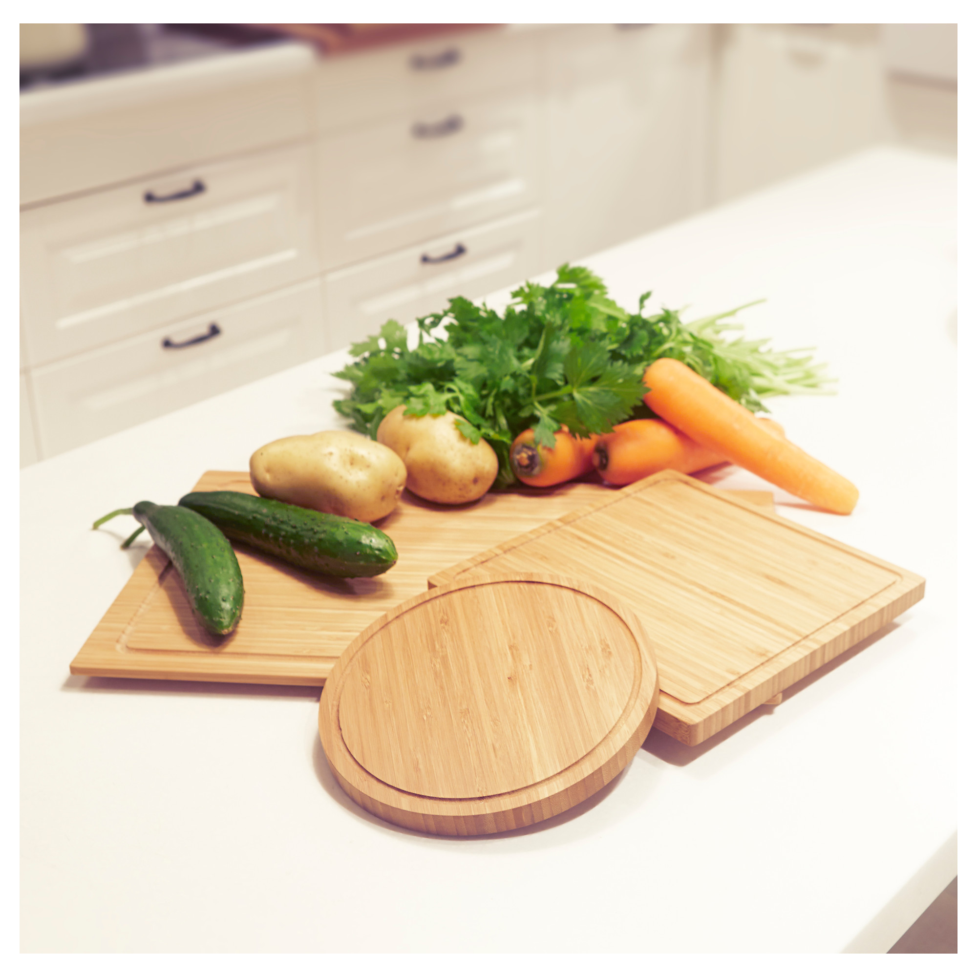 OLEBY chopping board, set of 3