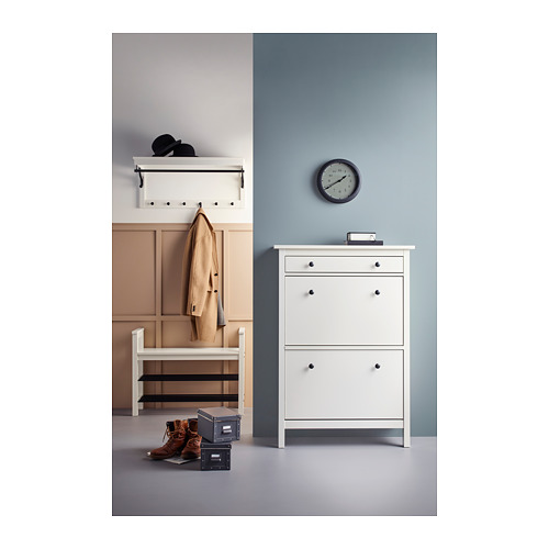 HEMNES bench with shoe storage