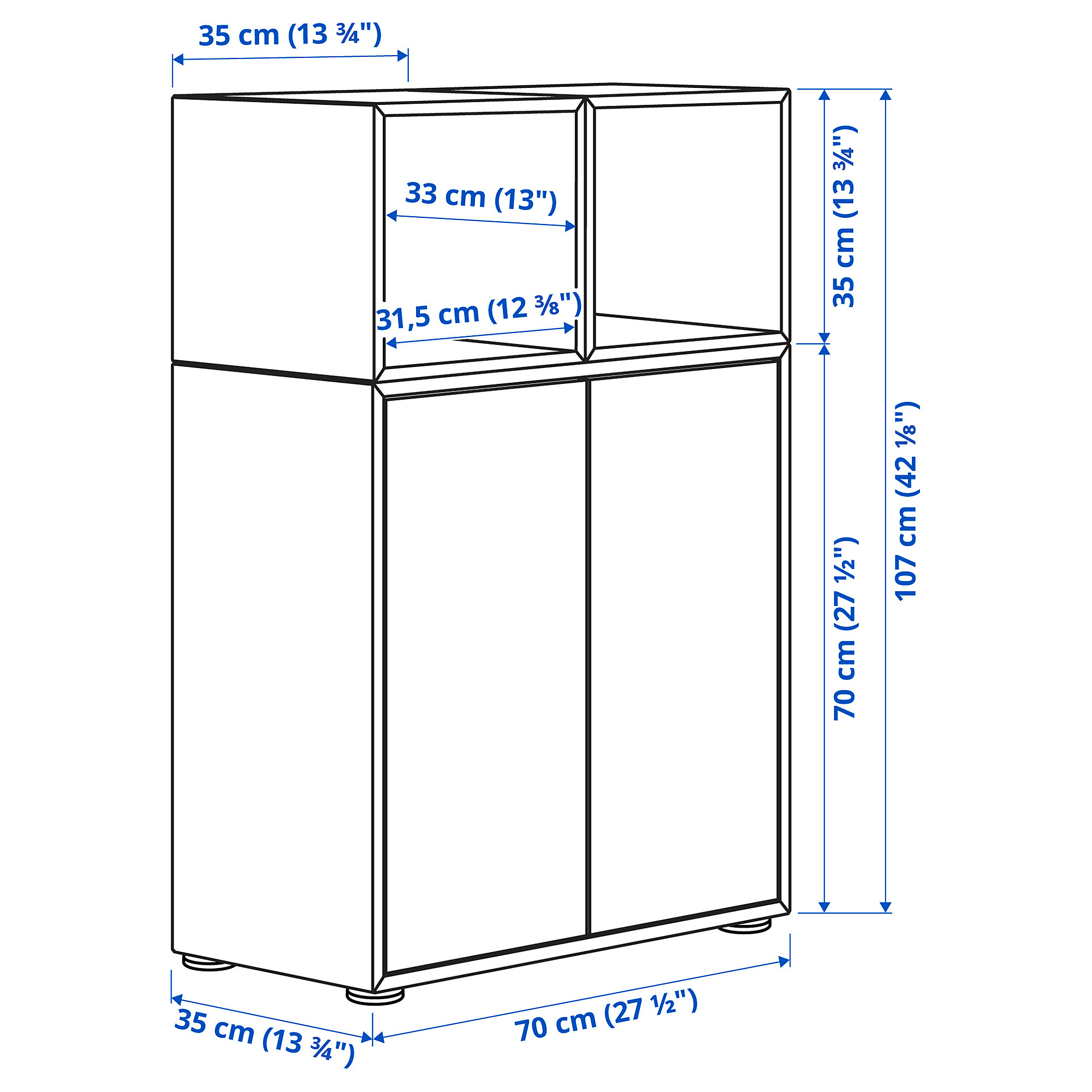 EKET cabinet combination with feet