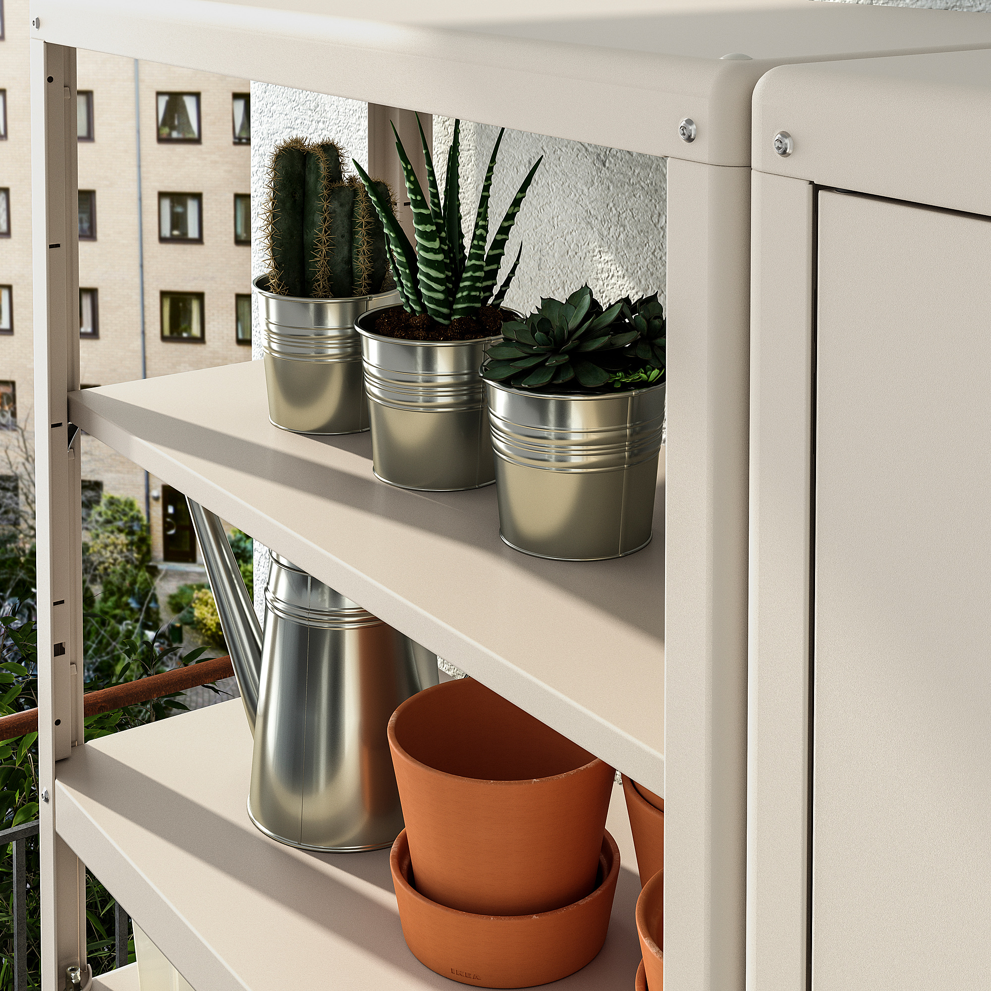 KOLBJÖRN shelving unit with cabinet