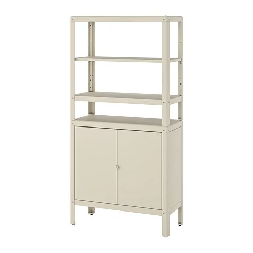 KOLBJÖRN - 層架組附收納櫃, 米色, 80x37x161 公分 | IKEA 線上購物 - PE718469_S4