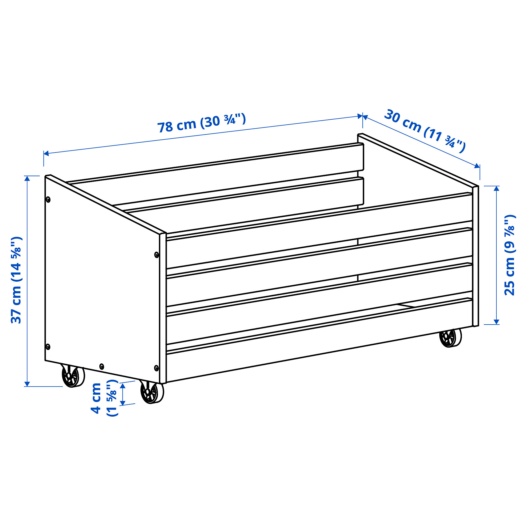 IVAR storage box on wheels