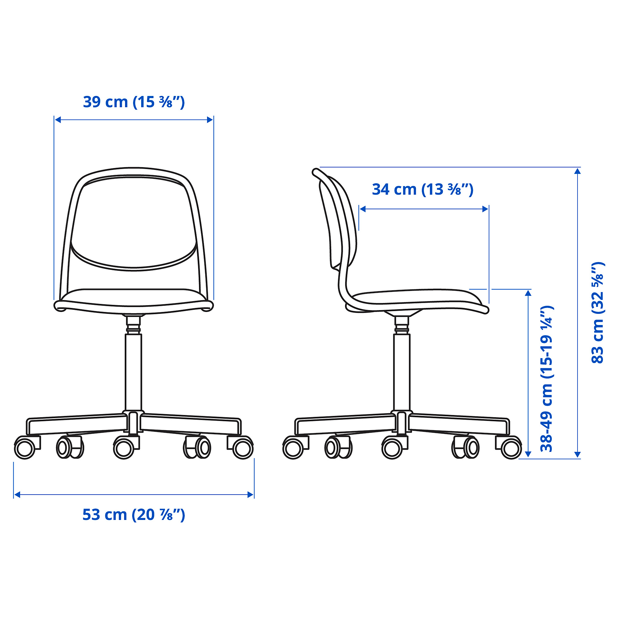 ÖRFJÄLL children's desk chair