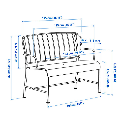 LÄCKÖ 2-seat sofa, outdoor