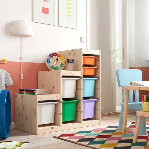 TROFAST storage combination with boxes