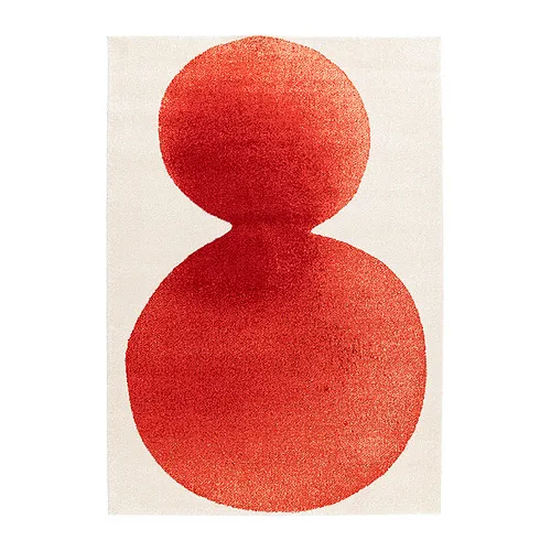 IKEA PS 2026 - 短毛地毯，淺乳白色/紅色，170x240 公分 | IKEA 線上購物 - PE998604_S4