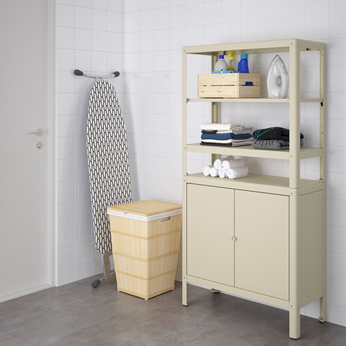 KOLBJÖRN - 層架組附收納櫃, 米色 | IKEA 線上購物 - PE718473_S4