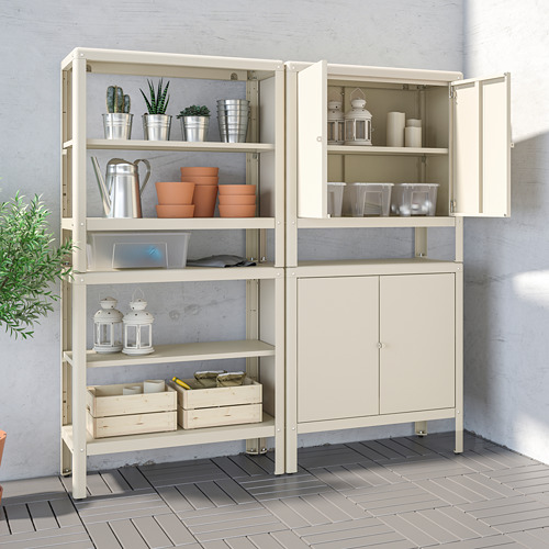 KOLBJÖRN shelving unit with 2 cabinets