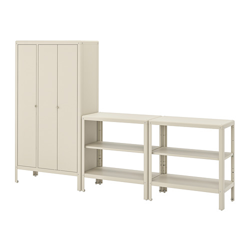 KOLBJÖRN shelving unit with cabinet