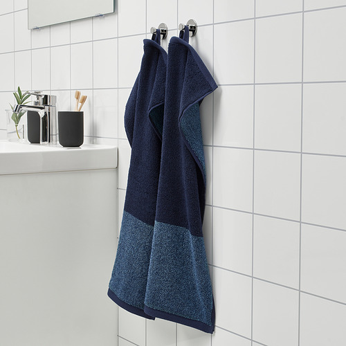 HIMLEÅN - 毛巾, 深藍色/混合物 | IKEA 線上購物 - PE856569_S4
