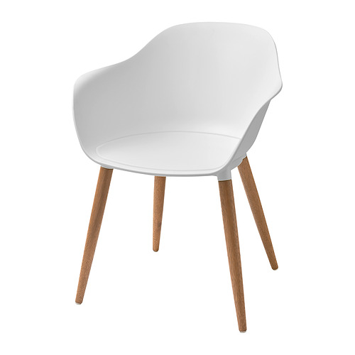 GRÖNSTA - 扶手椅 室內/戶外用，白色/淺棕色/木質 | IKEA 線上購物 - E1032174_S4