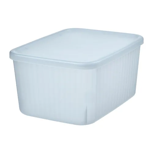 RYKTA - storage box with lid, transparent grey-blue, 18x24x12 cm/3.5 l | IKEA Taiwan Online - PE896043_S4