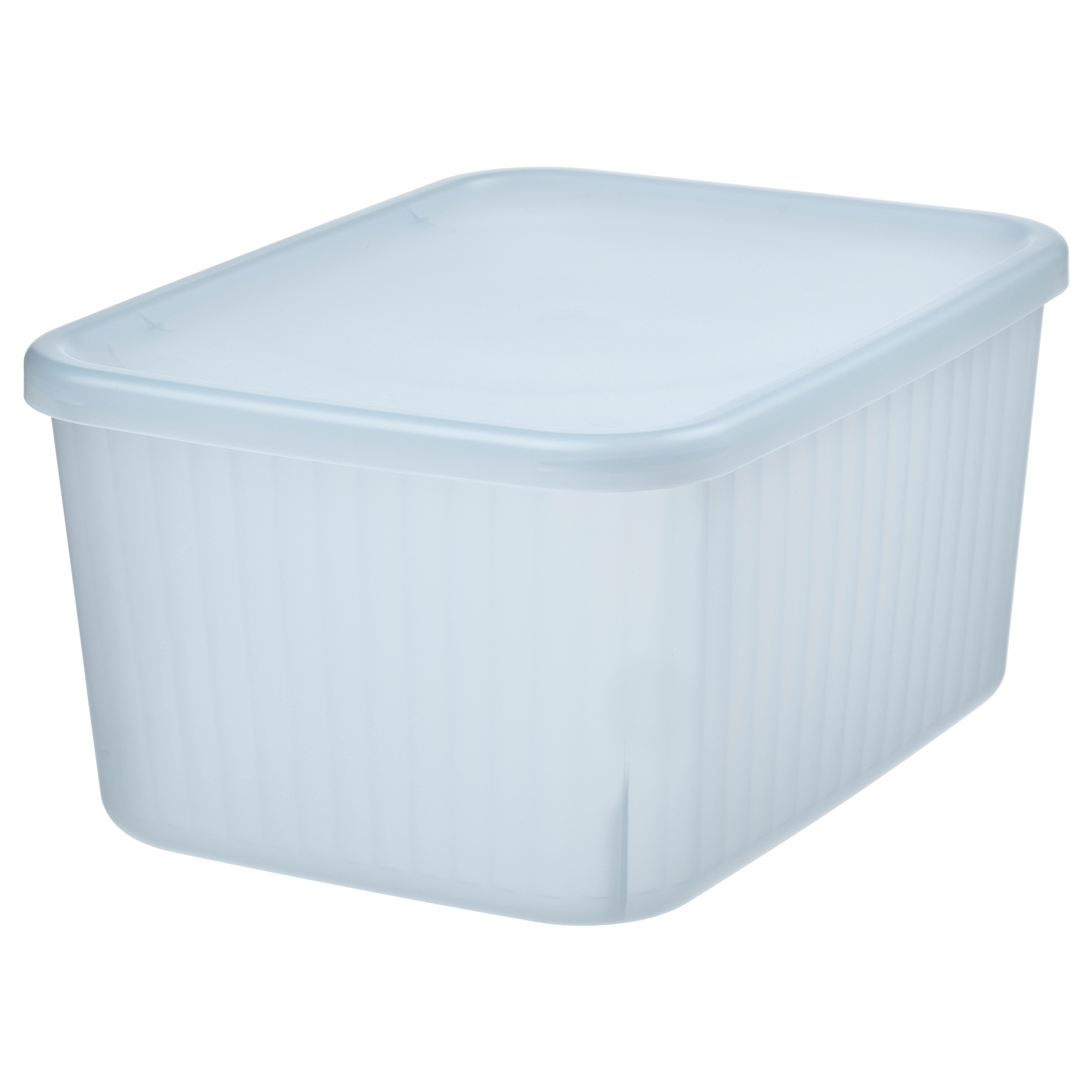 RYKTA storage box with lid