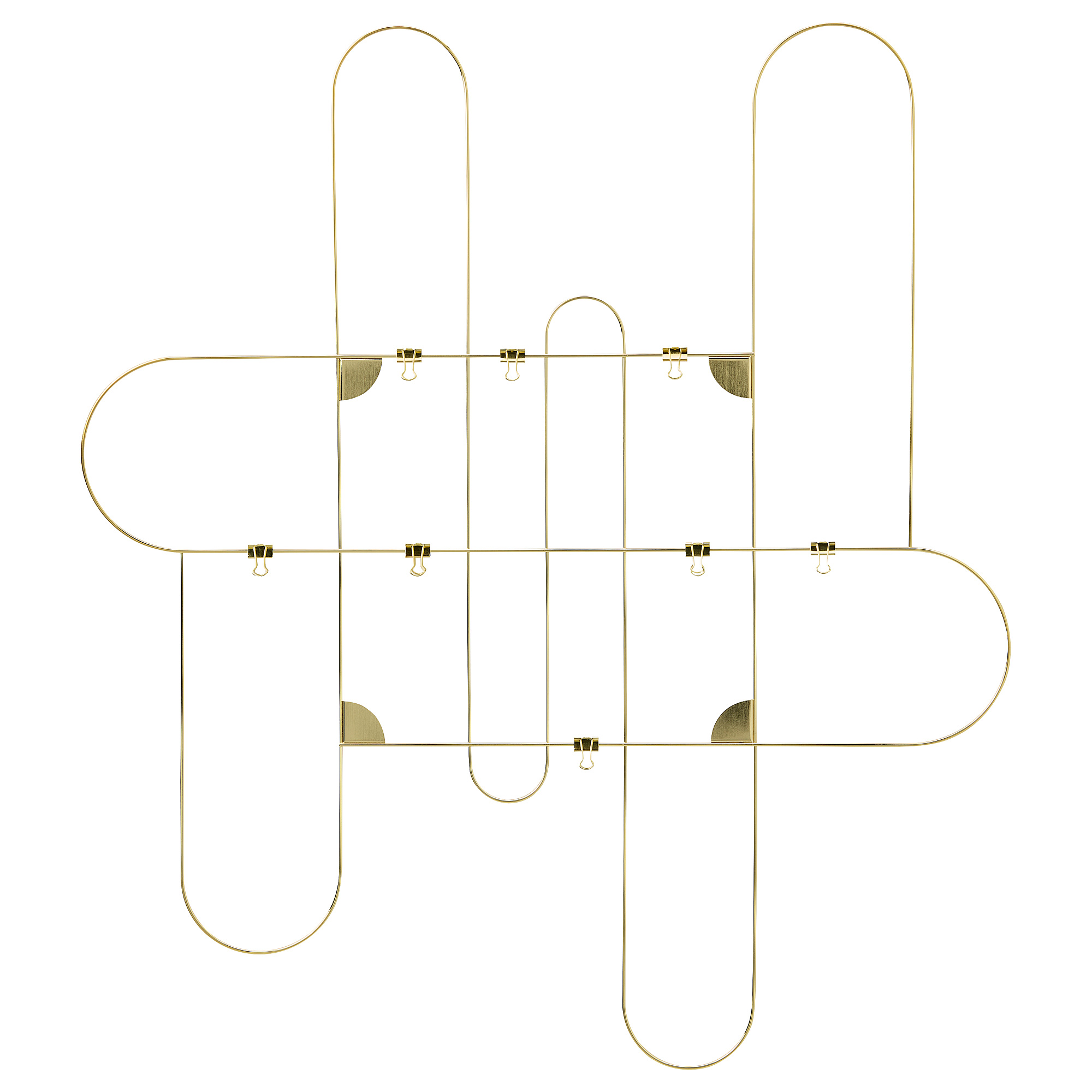 KORSMON memo board with clips, goldcolour IKEA Taiwan Online