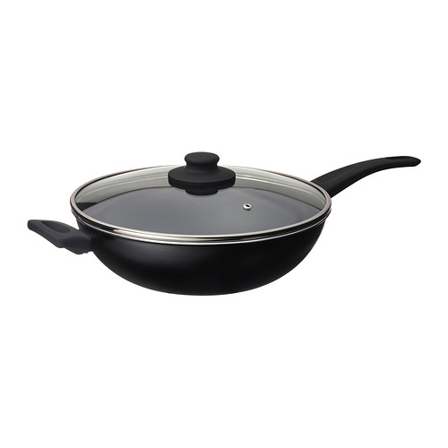 HEMLAGAD - 炒鍋附蓋, 不沾塗層 黑色, 28 公分 | IKEA 線上購物 - PE930744_S4
