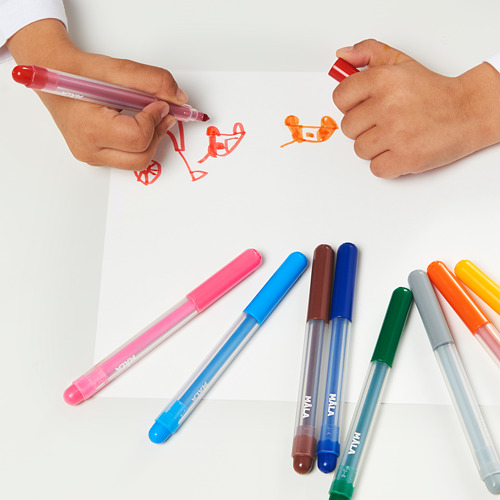 MÅLA - 彩色筆, 多種顏色 | IKEA 線上購物 - PE611164_S4