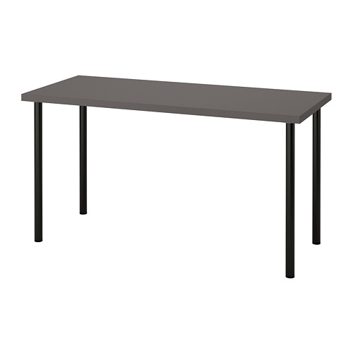 LAGKAPTEN/ADILS - desk, dark grey/black | IKEA Taiwan Online - PE812967_S4