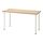 LAGKAPTEN/ADILS - desk, white stained oak effect/white | IKEA Taiwan Online - PE812994_S1