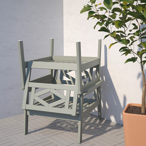 BONDHOLMEN - 4-seat conversation set, outdoor, grey stained/Frösön/Duvholmen beige | IKEA Taiwan Online - PE757717_S4