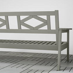 BONDHOLMEN - 2-seat sofa, outdoor, grey stained/Frösön/Duvholmen dark grey | IKEA Taiwan Online - PE769826_S3