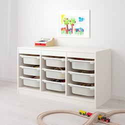 TROFAST - 收納組合附收納盒, 白色/白色 | IKEA 線上購物 - PE649618_S3
