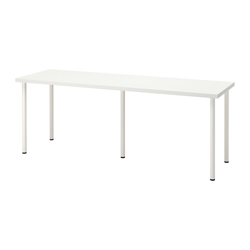 LAGKAPTEN/ADILS - desk, white, 200 x 60 cm | IKEA Taiwan Online - PE813044_S4