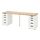 LAGKAPTEN/ALEX - desk, white stained oak/white | IKEA Taiwan Online - PE813072_S1