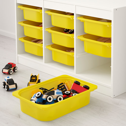 TROFAST - storage combination with boxes, white/yellow | IKEA Taiwan Online - PE649617_S4