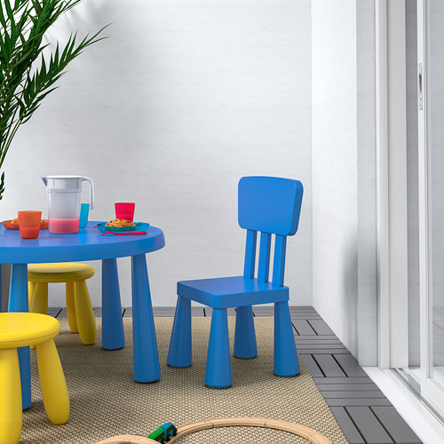 MAMMUT - 兒童椅, 室內/戶外用/藍色 | IKEA 線上購物 - PE687089_S4