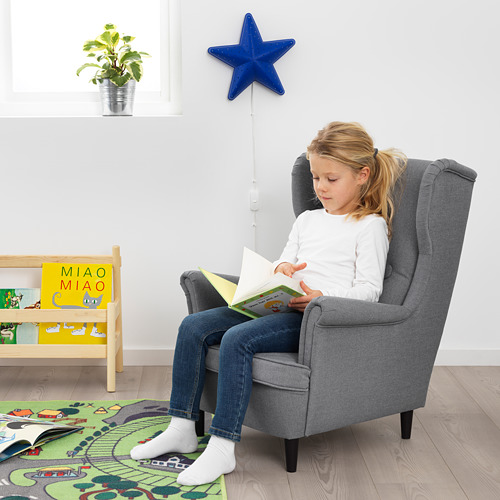 STRANDMON - 兒童扶手椅, Vissle 灰色 | IKEA 線上購物 - PE668408_S4