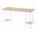 MÅLSKYTT/TILLSLAG - desk, birch/white | IKEA Taiwan Online - PE813110_S1