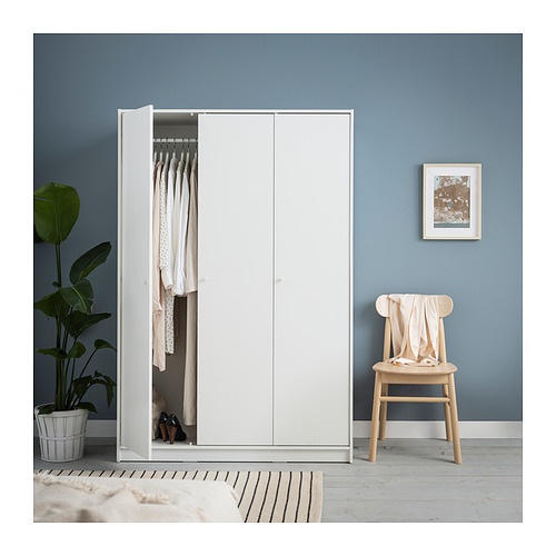 KLEPPSTAD wardrobe with 3 doors