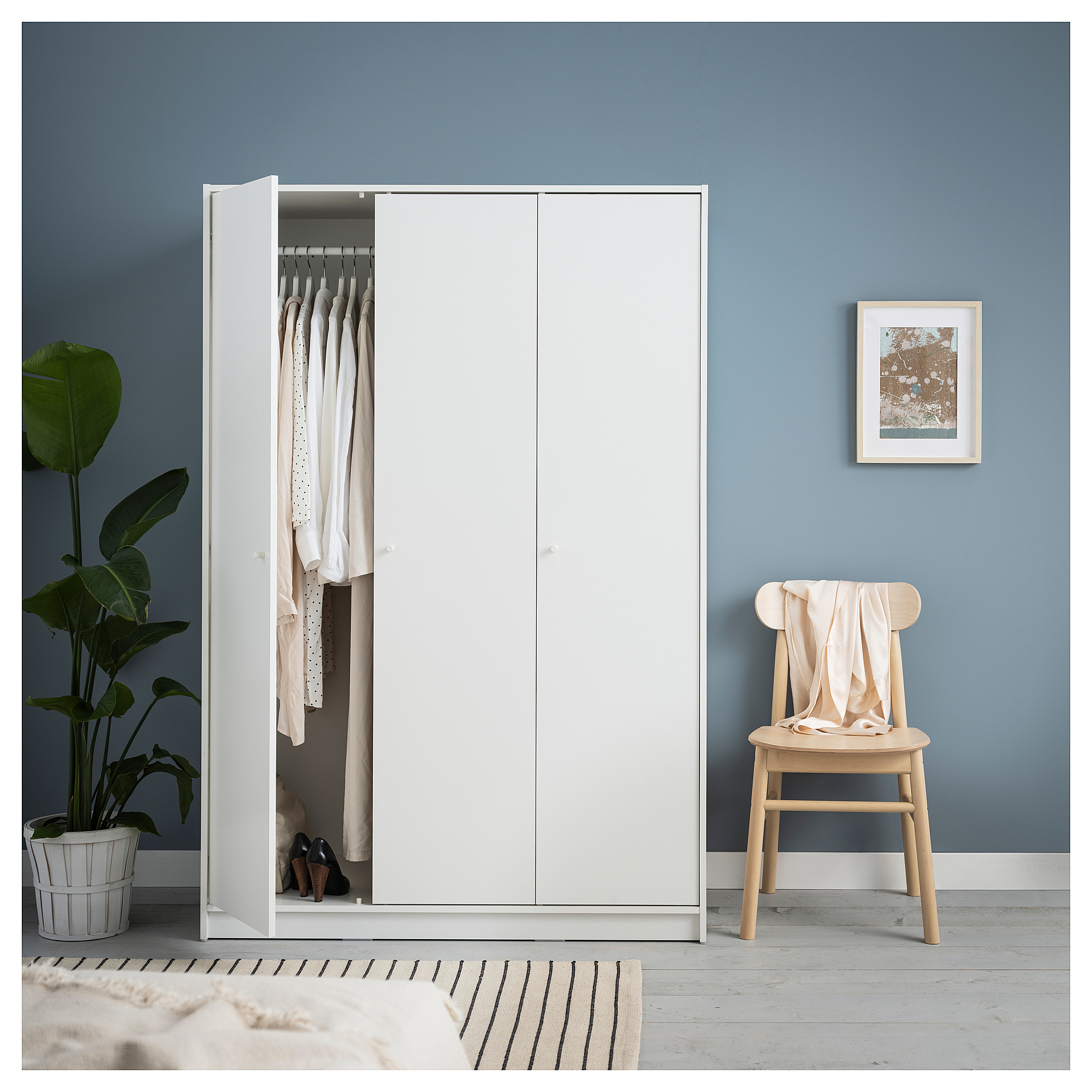 KLEPPSTAD wardrobe with 3 doors