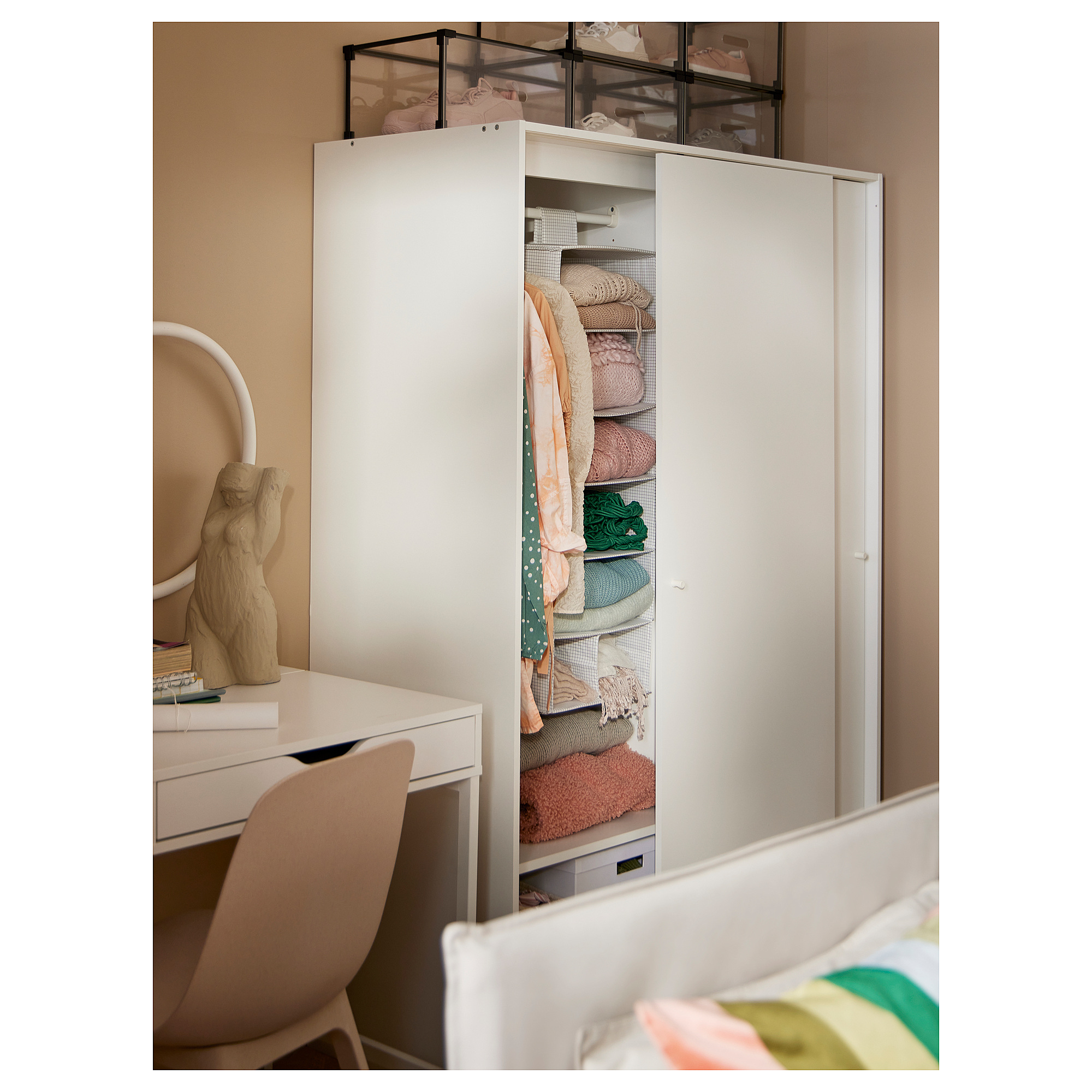 KLEPPSTAD wardrobe with sliding doors