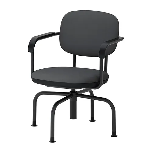 MULLSJÖ - 旋轉椅, Gräsnäs 深灰色 | IKEA 線上購物 - PE960428_S4