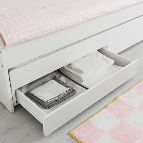 SLÄKT - 床框附活動子床/儲物空間, 白色 | IKEA 線上購物 - PE642443_S4