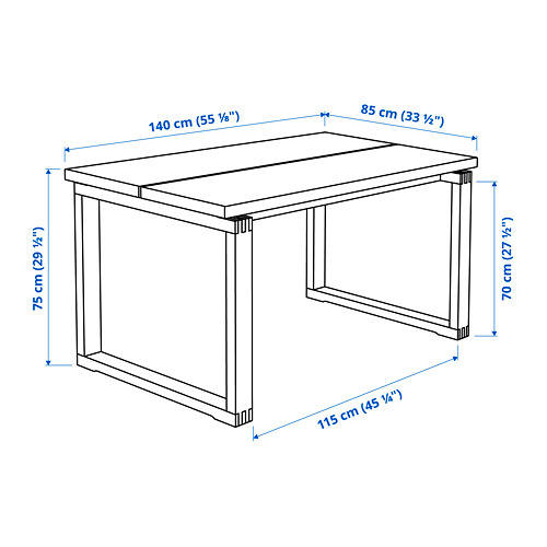 MÖRBYLÅNGA/ODGER table and 4 chairs