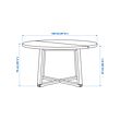 MÖRBYLÅNGA/MÅRENÄS table and 4 chairs with armrests