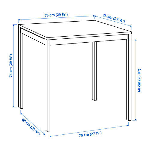 MELLTORP/ADDE - 一桌二椅, 白色/白色 | IKEA 線上購物 - PE813160_S4