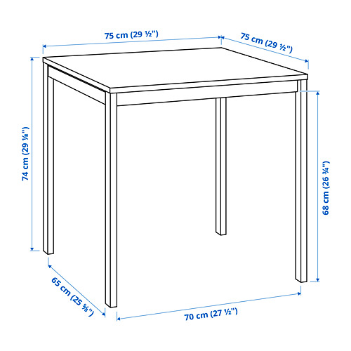 MELLTORP/JANINGE table and 2 chairs