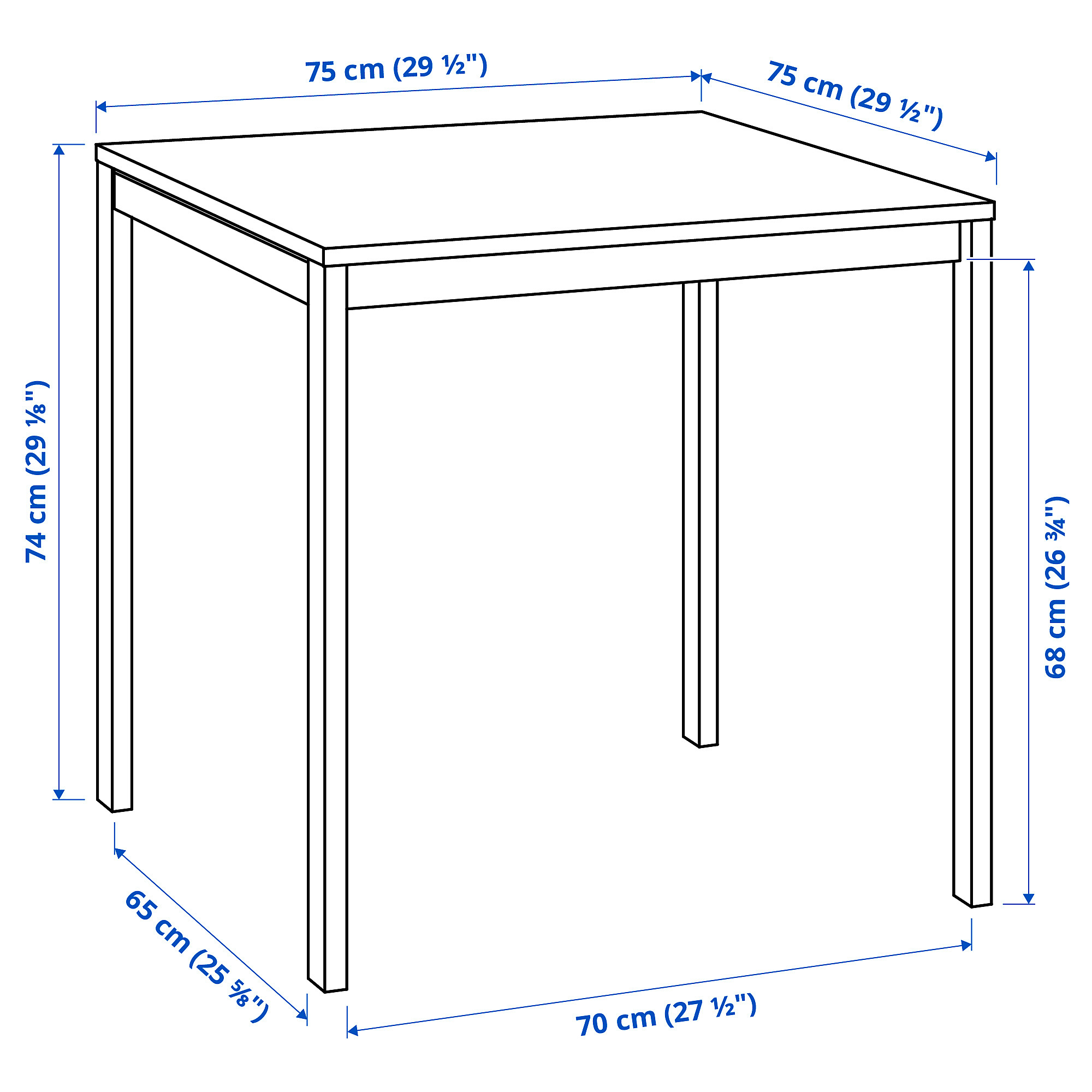 MELLTORP/NILSOVE table and 2 chairs