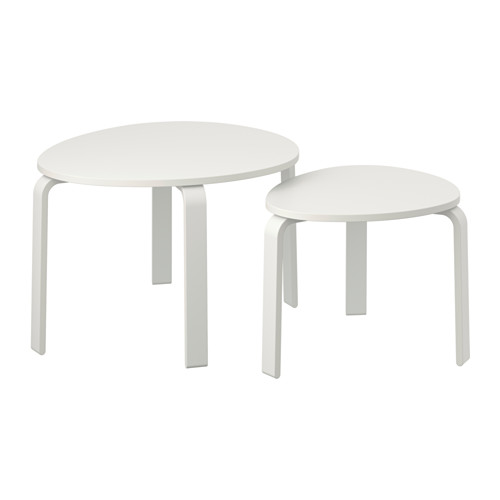 SVALSTA - 子母桌 2件組, 染白色 | IKEA 線上購物 - PE414911_S4