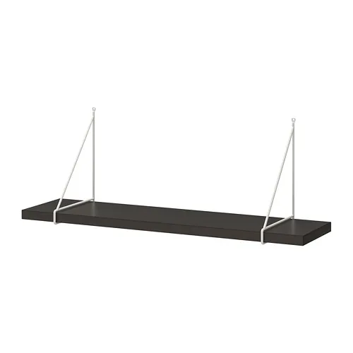 BERGSHULT/PERSHULT - 層板, 棕黑色/白色, 80x20 公分 | IKEA 線上購物 - PE718656_S4