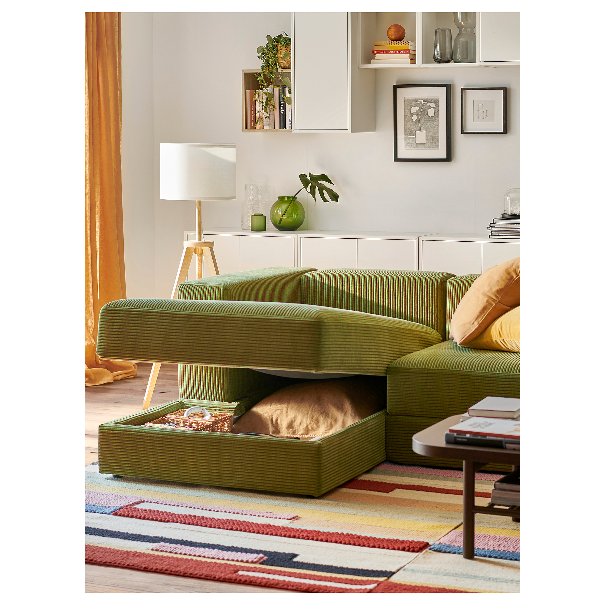 JÄTTEBO 3,5-seat mod sofa w chaise longues