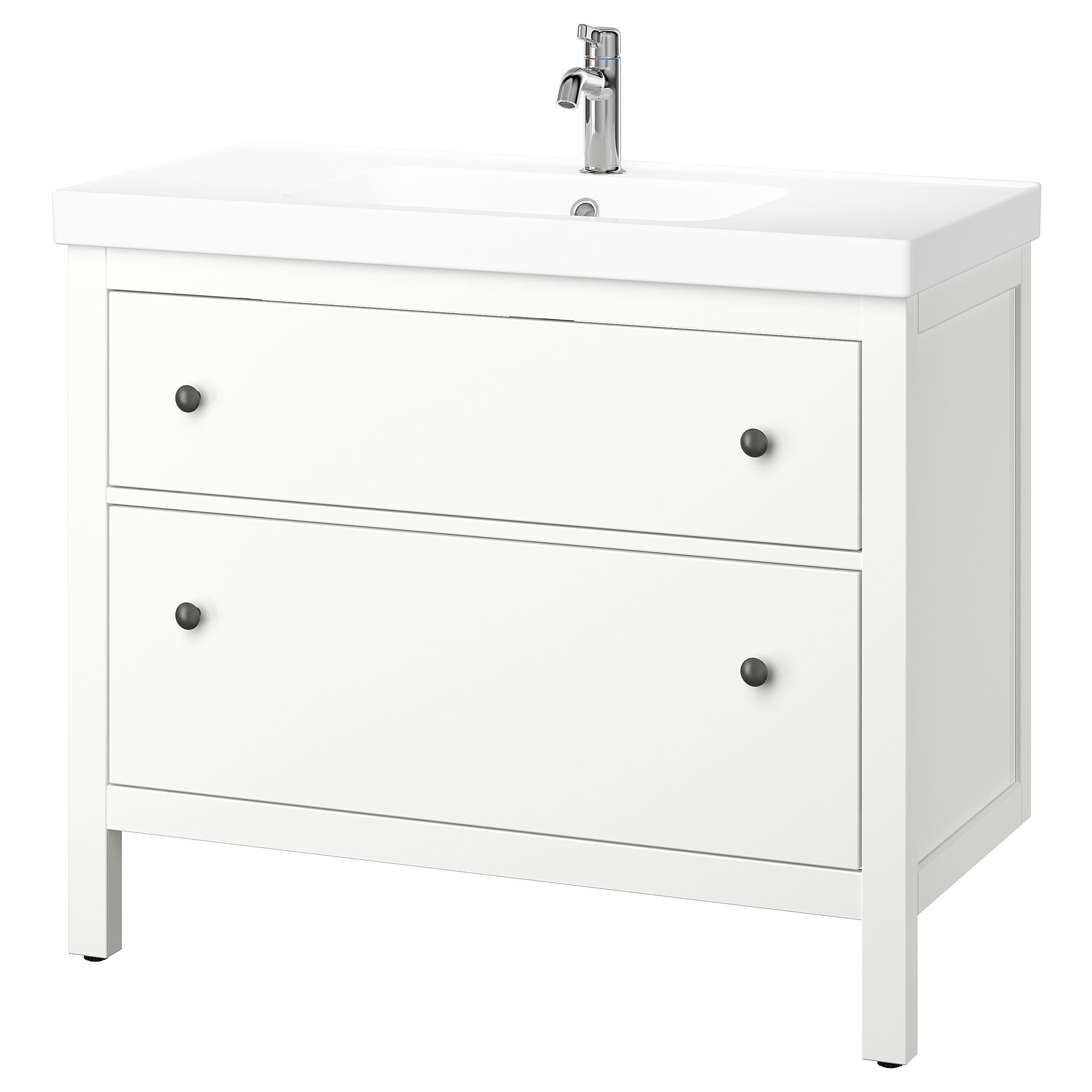 HEMNES/ORRSJÖN 洗臉盆櫃附抽屜/洗臉盆/水龍頭