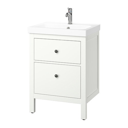 HEMNES/ORRSJÖN 洗臉盆櫃附抽屜/洗臉盆/水龍頭