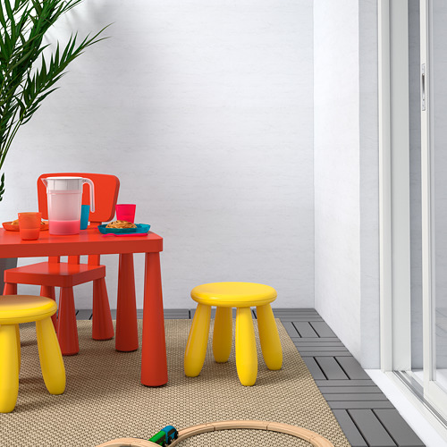 MAMMUT - children's stool, in/outdoor/yellow | IKEA Taiwan Online - PE687250_S4