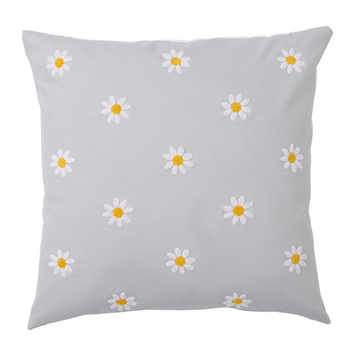 NATTSLÄNDA - cushion cover, floral pattern grey/white | IKEA Taiwan Online - PE813297_S4