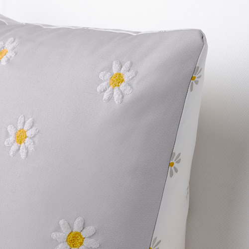 NATTSLÄNDA - cushion cover, floral pattern grey/white | IKEA Taiwan Online - PE813295_S4